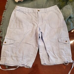 Utility Women's Cargo Light Blue Shorts Size 8